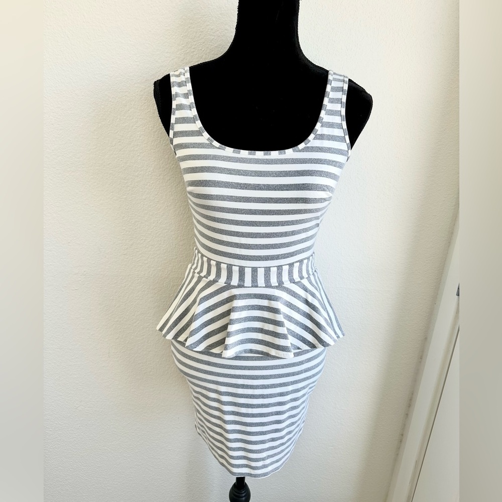 BEBE PEPLUM DRESS